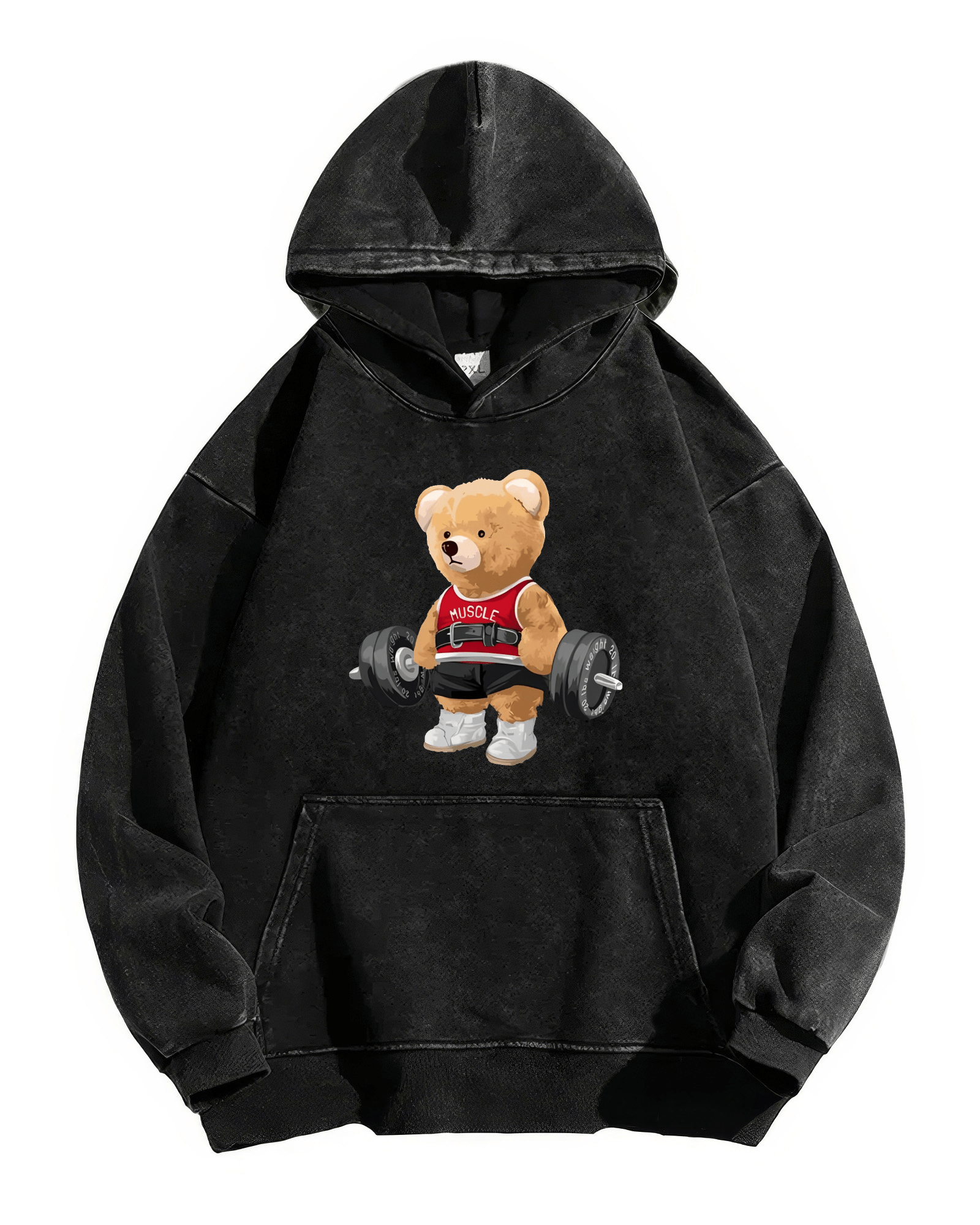 alt
SØT BÅR VASKET HOODIE - Gymfit