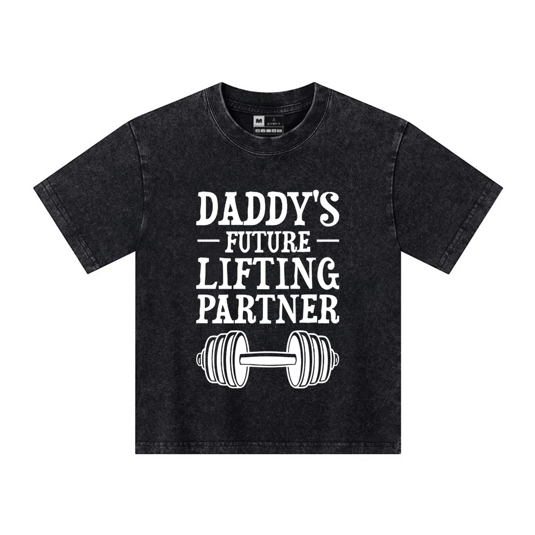 Daddy's treningspartner Barn T-skjorte - Gymfit