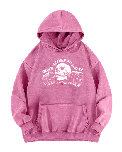 DEATH BEFORE WEAKNESS HOODIE - Gymfit