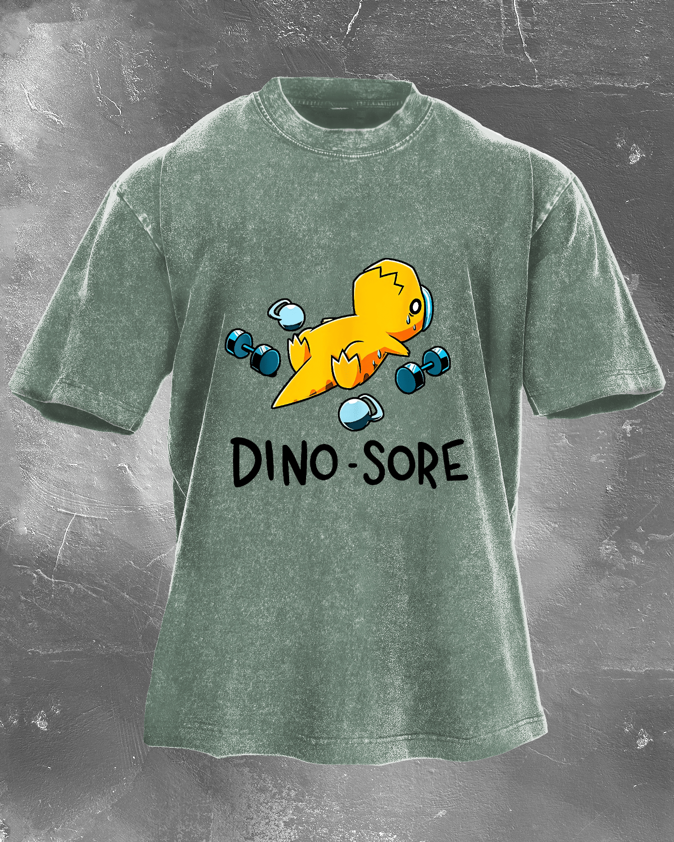 DINO - VASKET T-SHIRT - GYMFIT