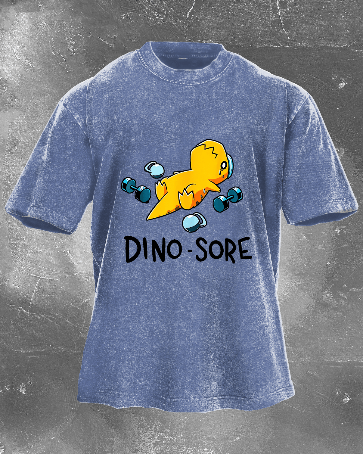 DINO - SORE VASKET T-SKJORTE - Gymfit
