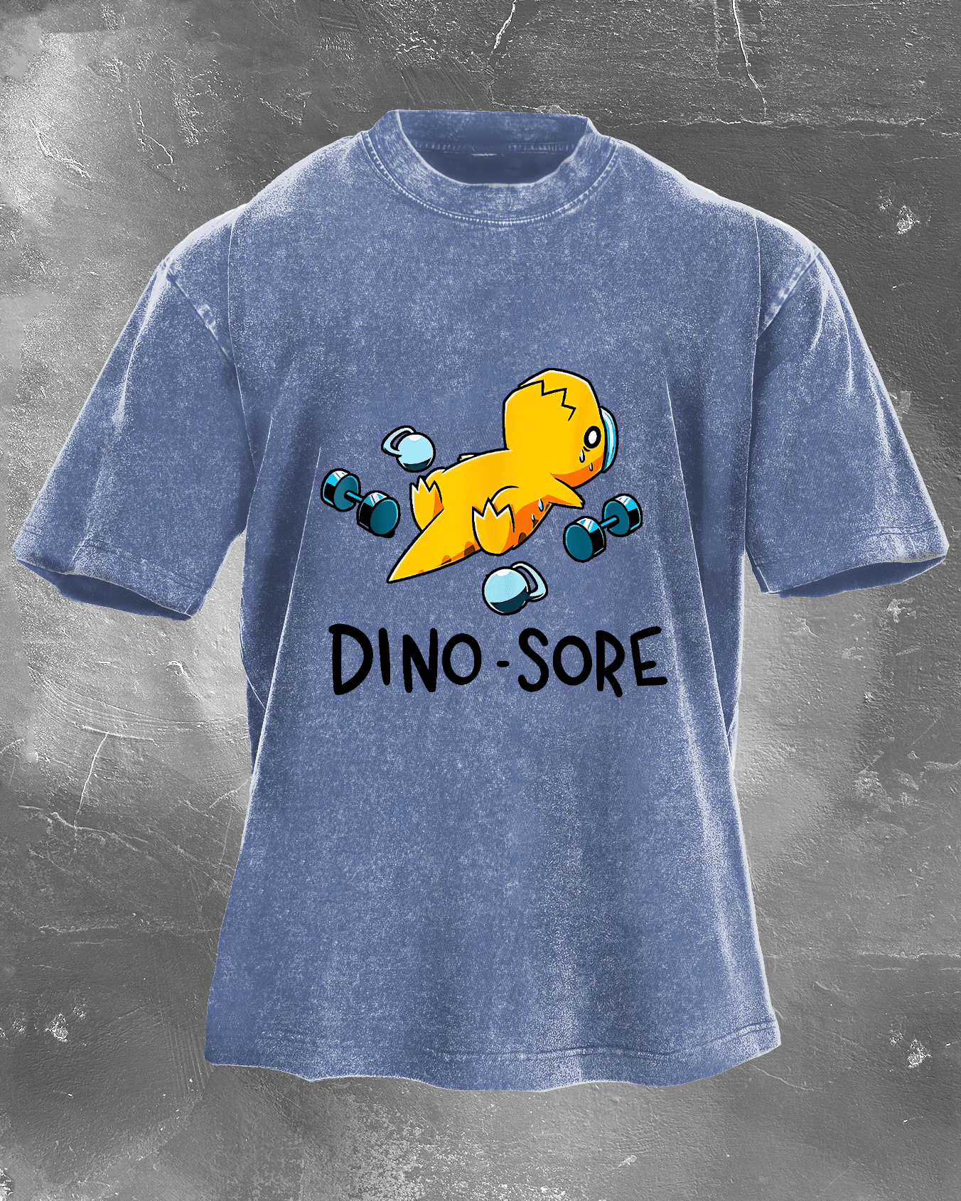 DINO - SORE VASKET T-SKJORTE - Gymfit