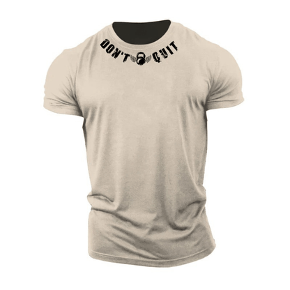 Ikke gi opp bomulls-T-skjorte - Gymfit