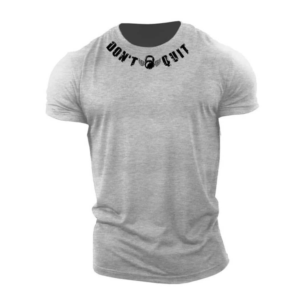 Ikke gi opp bomulls-T-skjorte - Gymfit