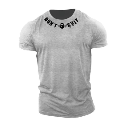 Ikke gi opp bomulls-T-skjorte - Gymfit
