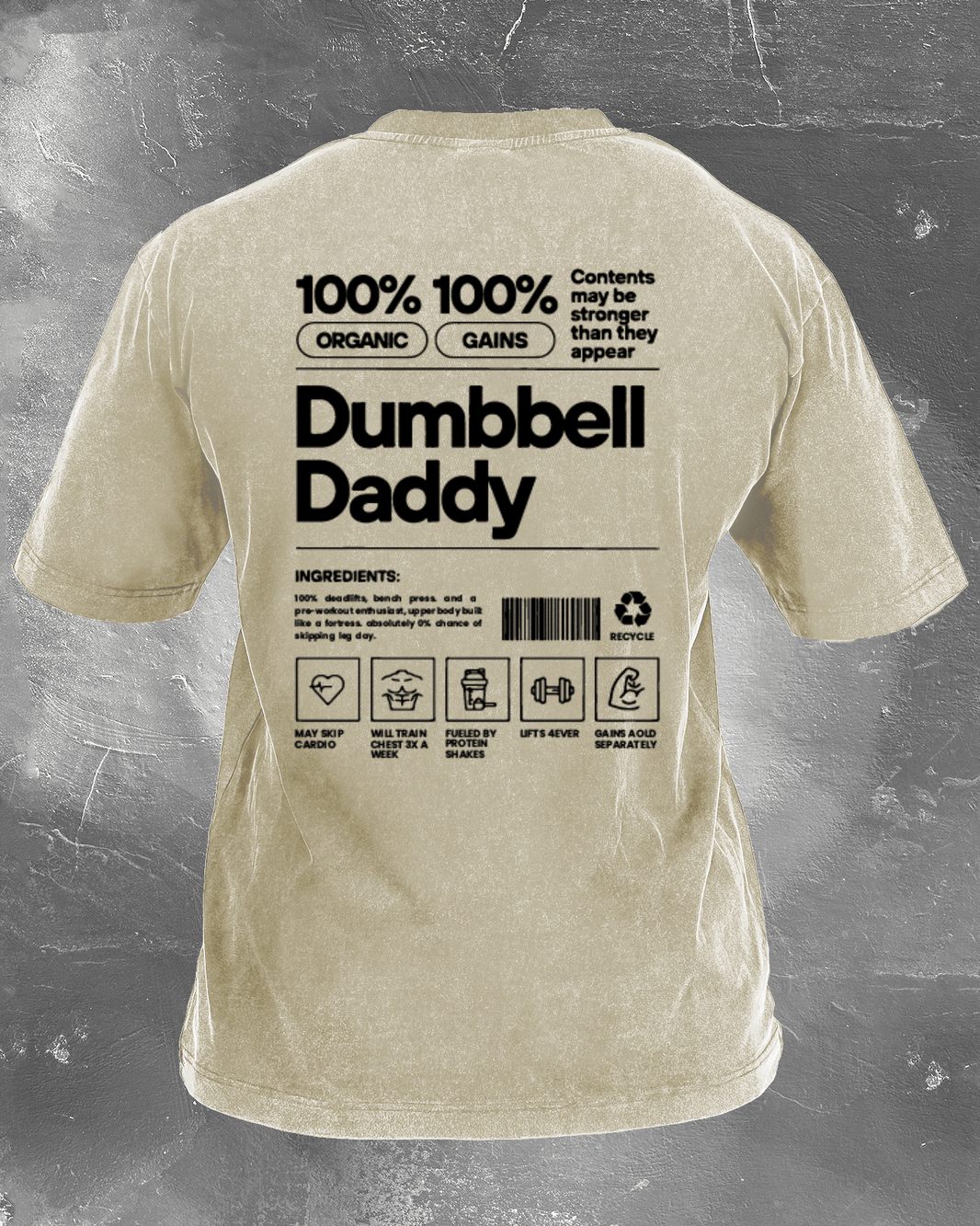 DUMBBELL DADDY VASKET T-SKJORTE - Gymfit