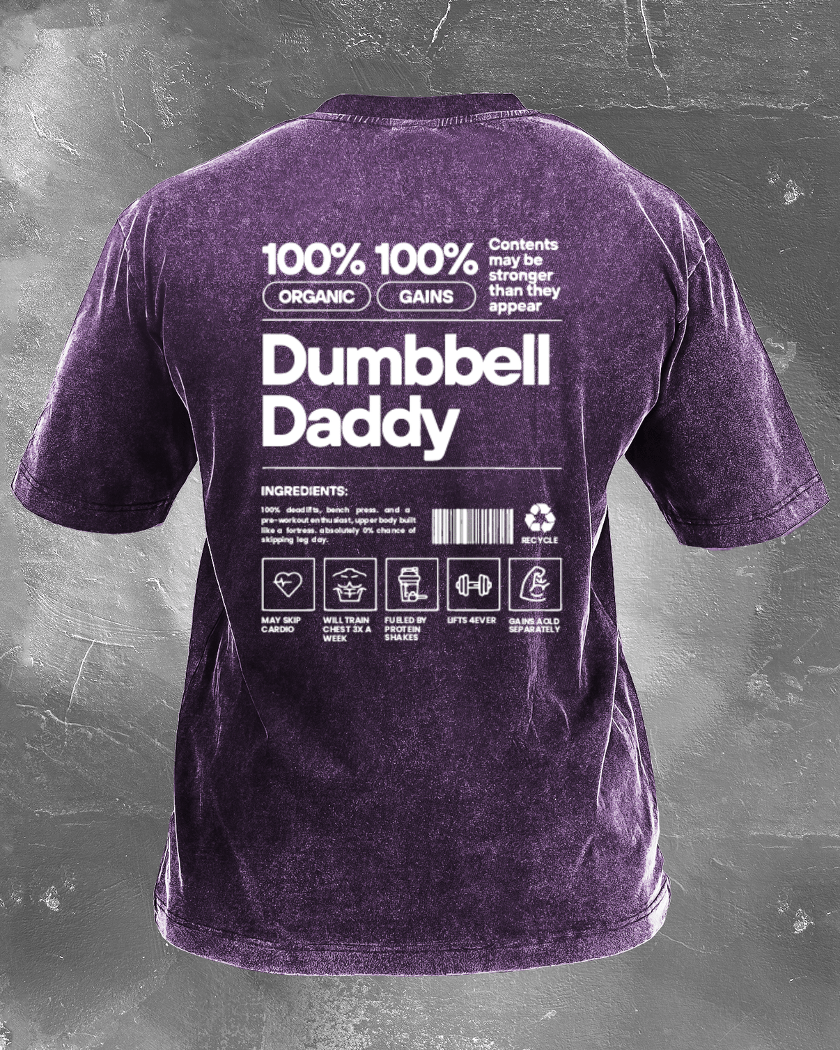 DUMBBELL DADDY VASKET T-SKJORTE - Gymfit