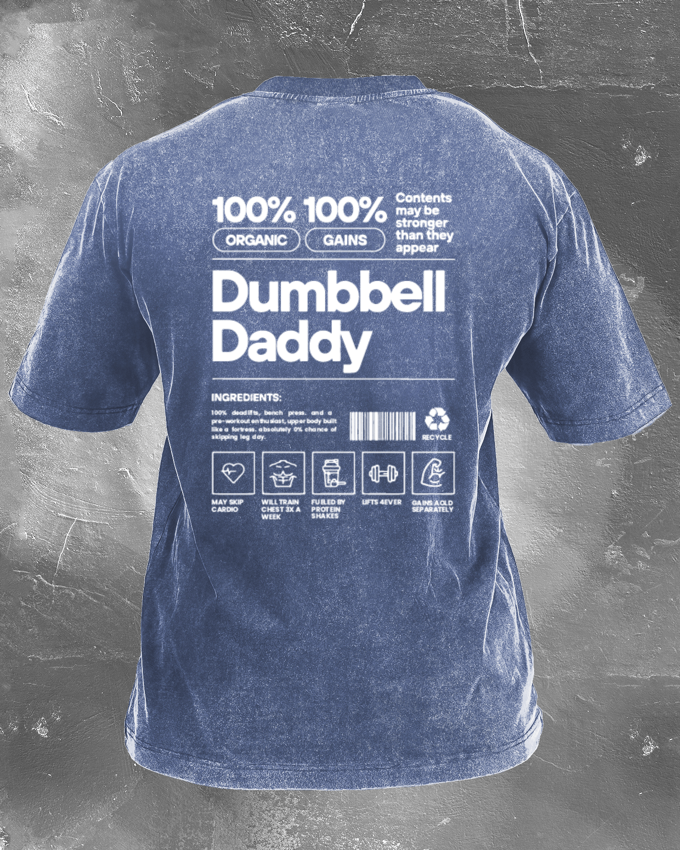 DUMBBELL DADDY VASKET T-SKJORTE - Gymfit