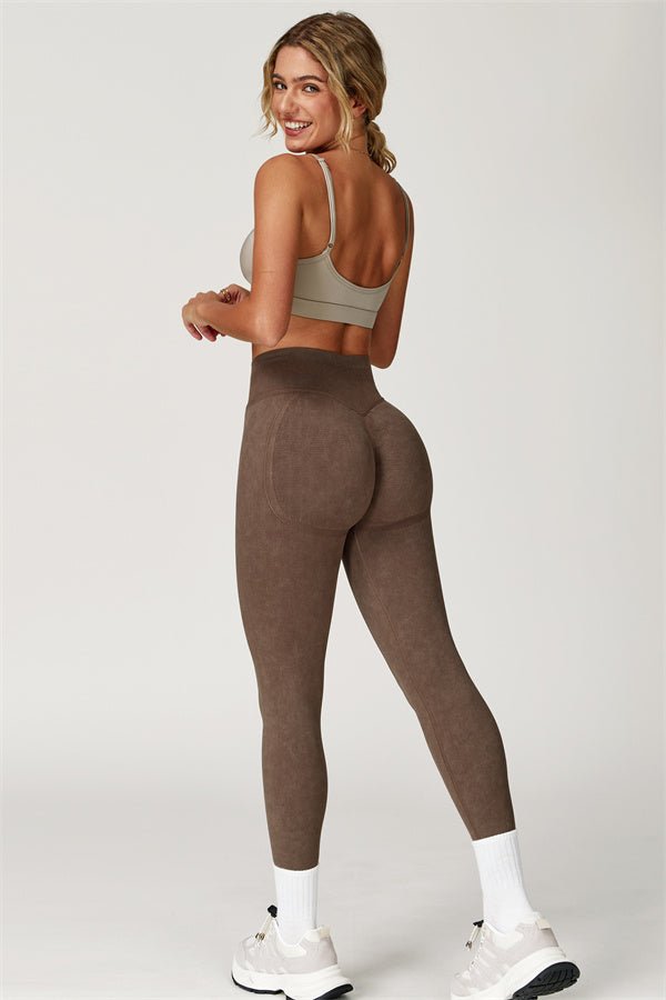 Elen leggings med vasket effekt - Gymfit