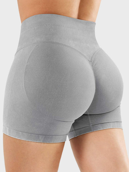 Elen vasket myke shorts - Gymfit
