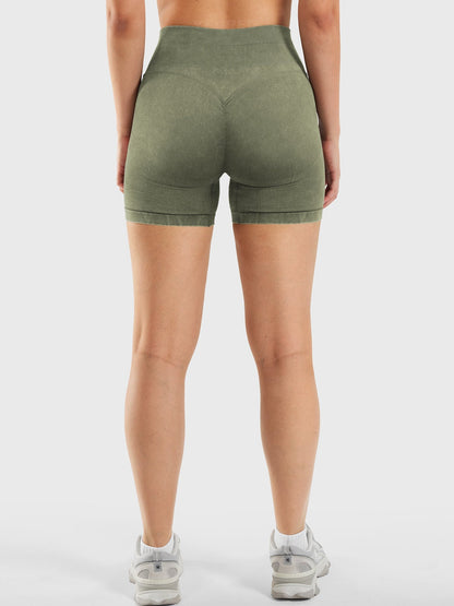 Elen vasket myke shorts - Gymfit