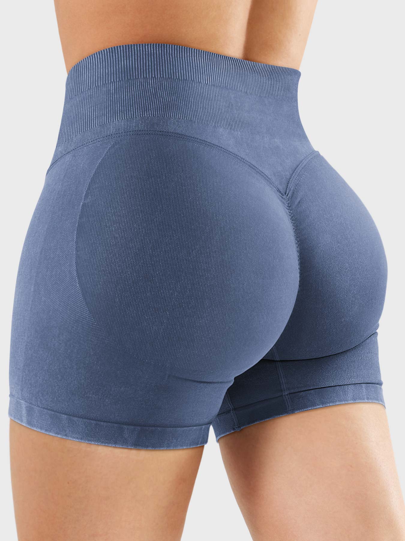 Elen vasket myke shorts - Gymfit