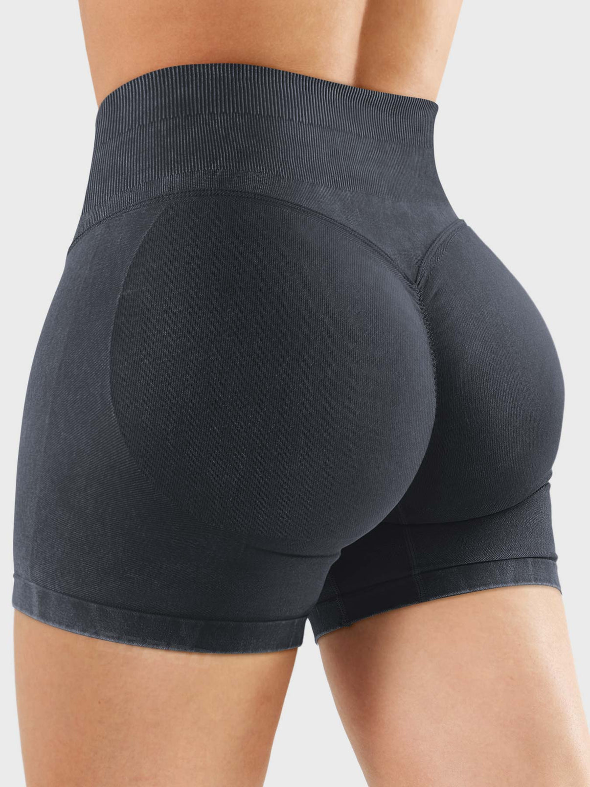 Elen vasket myke shorts - Gymfit