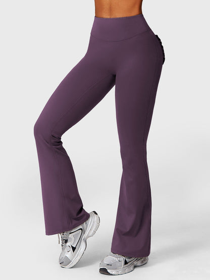 Elise leggings med volanglommer og utsving - Gymfit