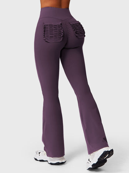 Elise leggings med volanglommer og sleng - Gymfit