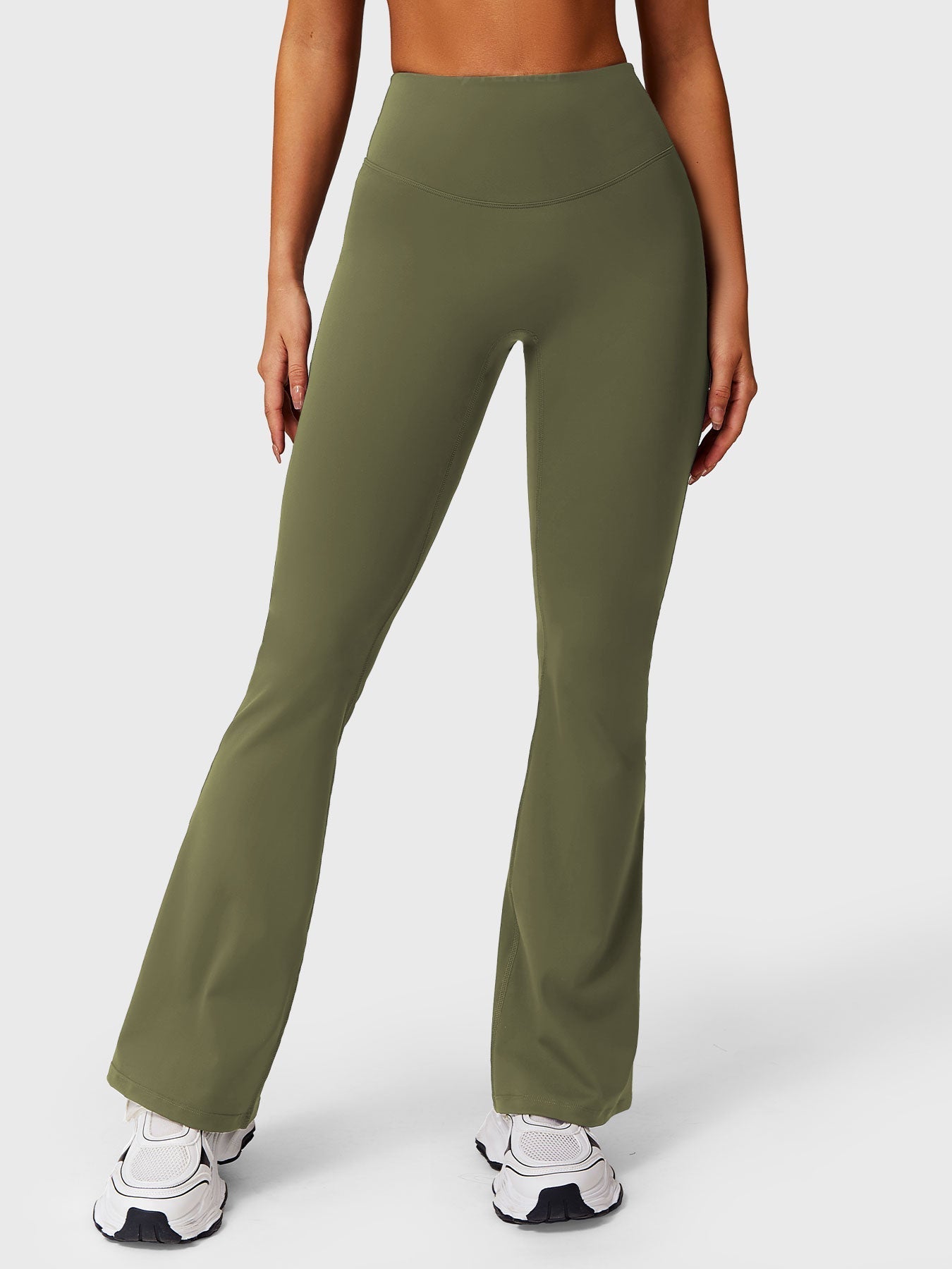 Leggings med volanglommer og sleng - Gymfit