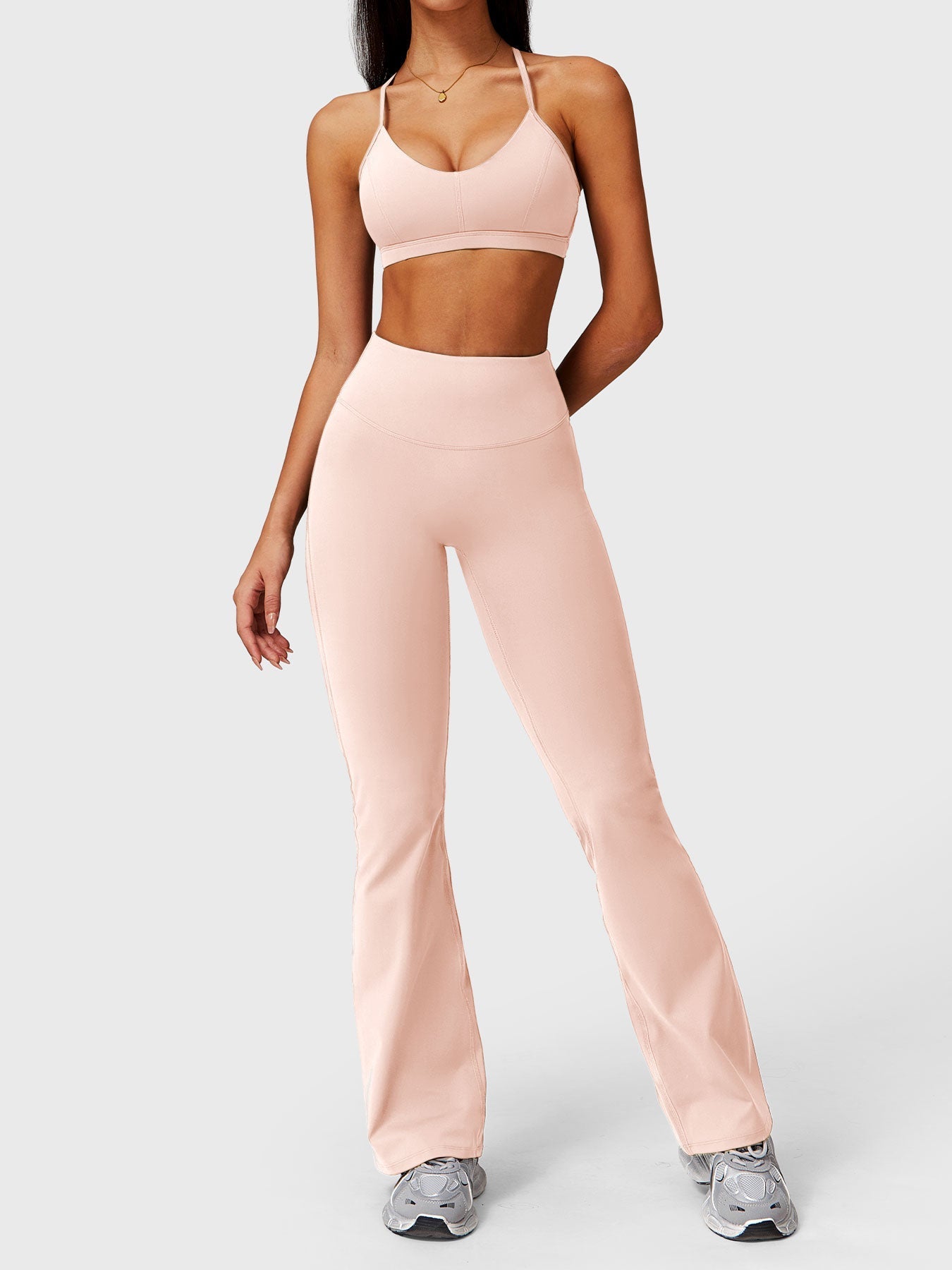 Elise Leggings Med Volang og Lommer med Sleng - Gymfit
