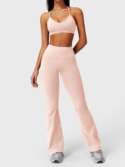Elise Leggings Med Volang og Lommer med Sleng - Gymfit