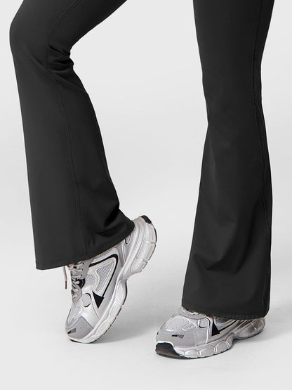 Elise leggings med volanglommer og utsvingt bein - Gymfit