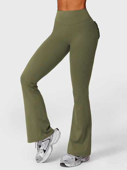 Elise Leggings med volanglommer og utsvingte ben - Gymfit