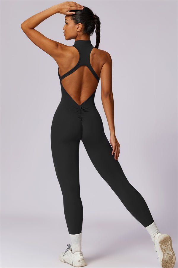 Emma jumpsuit med glidelås foran - Gymfit
