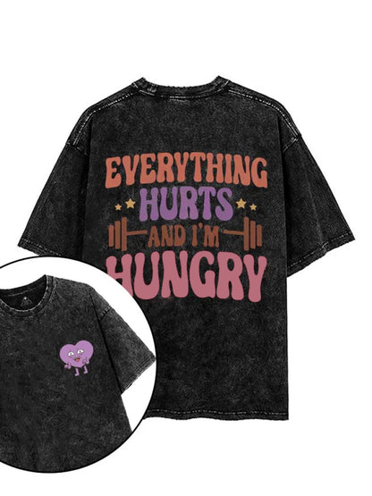 ALT GJØR VONDT NÅR JEG ER SULTEN T-SHIRT - Gymfit