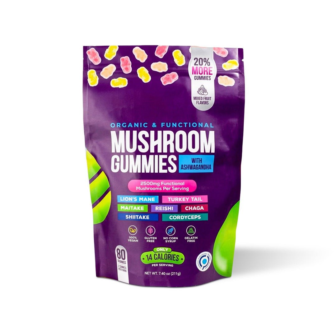 Focus & Calm soppgummies – 2500mg med Lion’s Mane & Ashwagandha (80 stk) - Gymfit