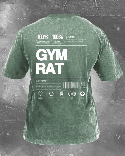 alt
GYM RAT VASKET T-SKJORTE - Gymfit