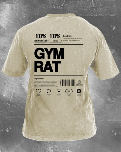 GYM RAT VASKET T-SKJORTE - Gymfit
