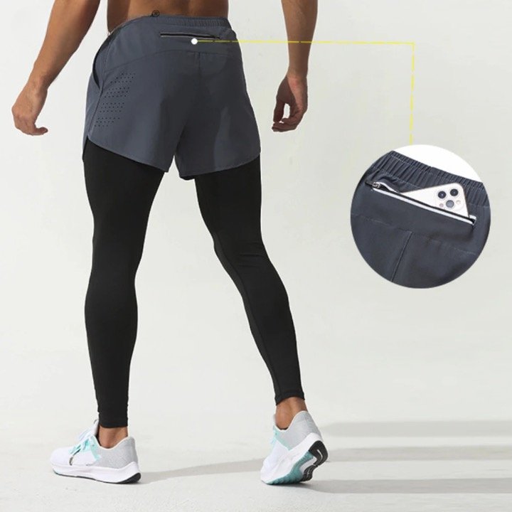 Gymfit 2 i 1 Sportbukse - Gymfit