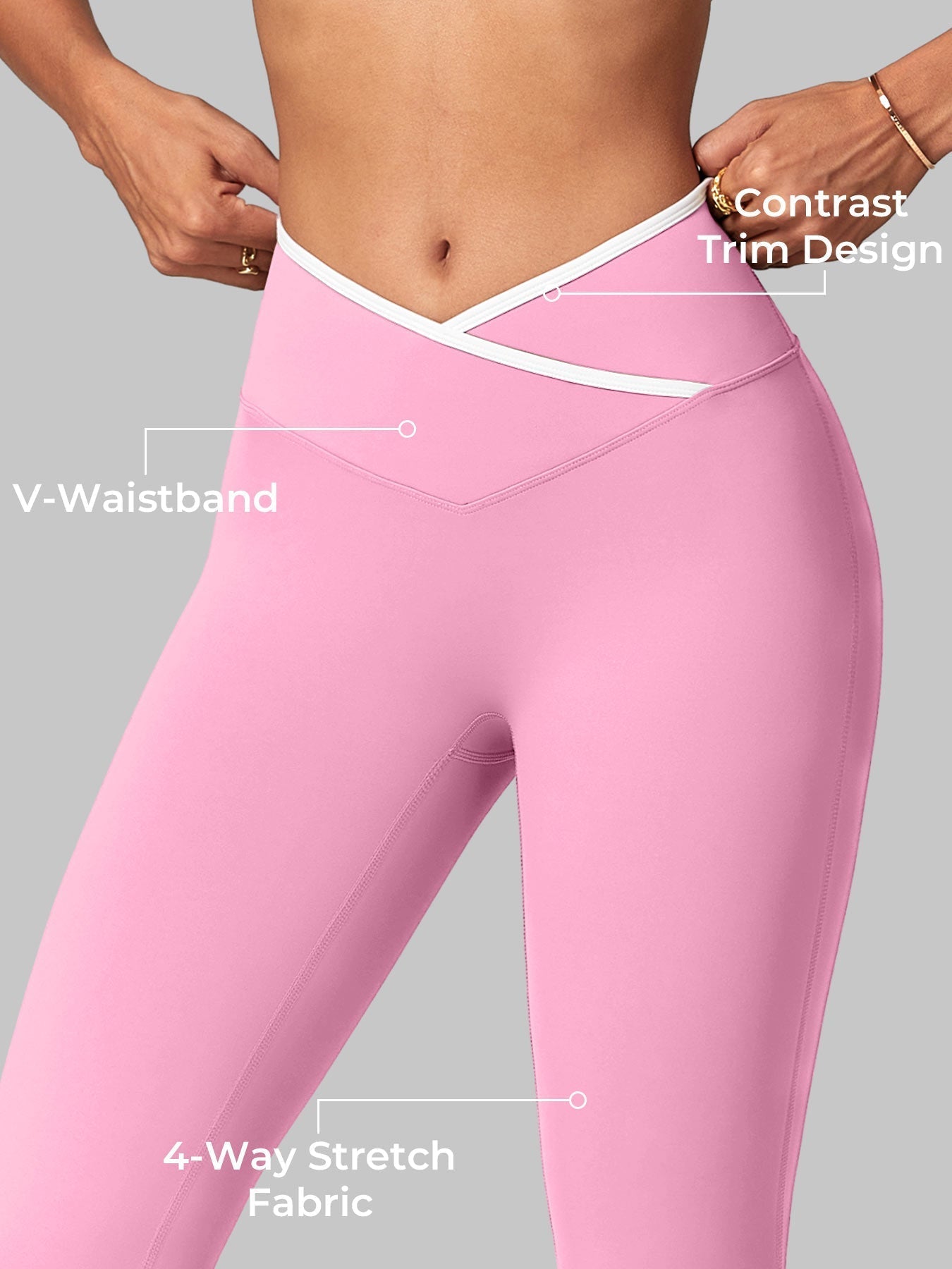 Gymfit Alberta Contrast Flare Tights - Gymfit