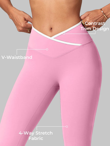 Gymfit Alberta Contrast Flare Tights - Gymfit