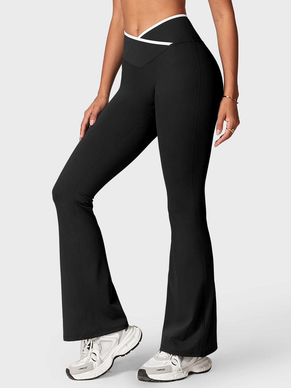 Gymfit Alberta Contrast Flare-leggings - Gymfit