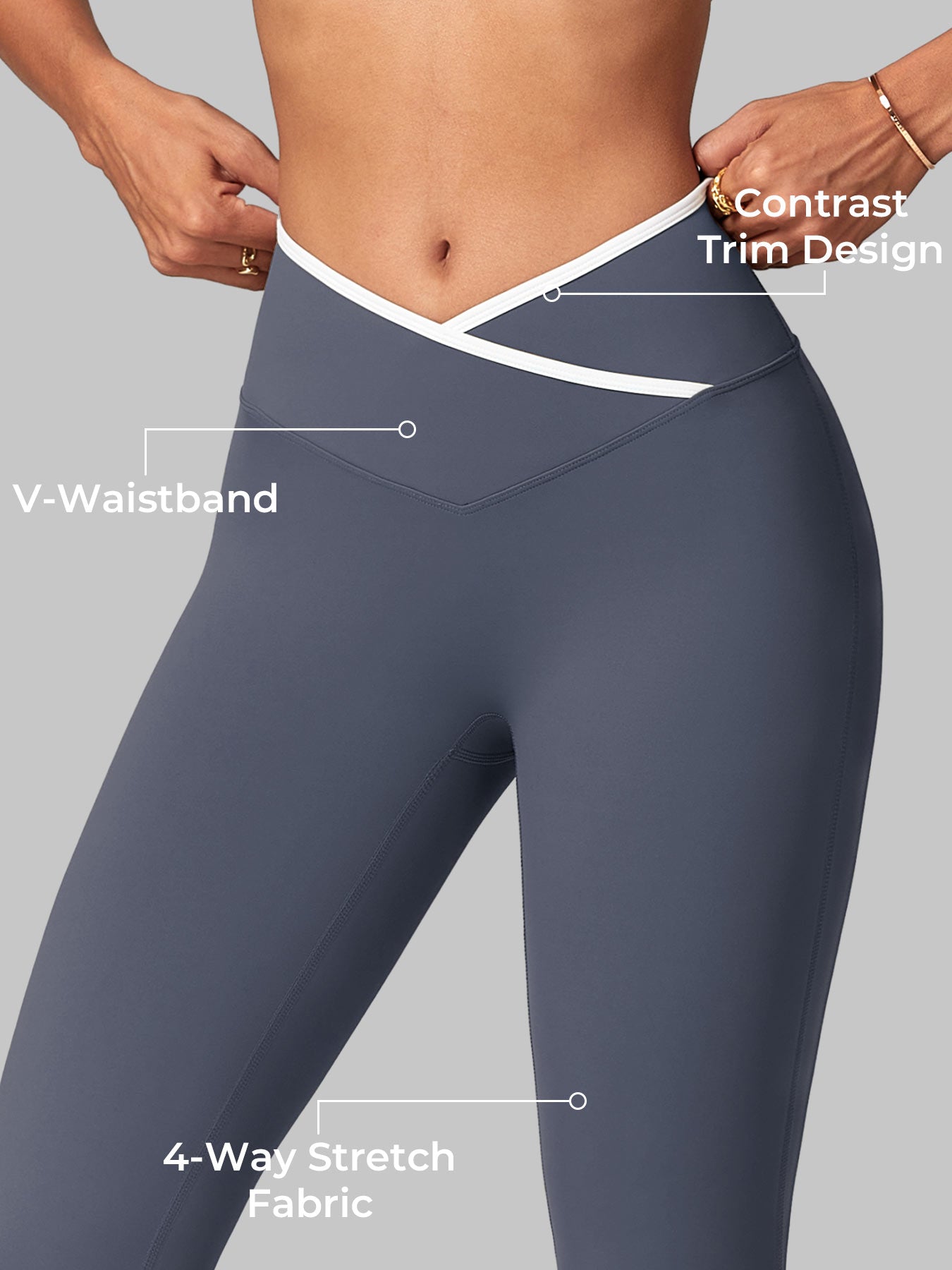alt
Gymfit Alberta kontrastflare-leggings - Gymfit