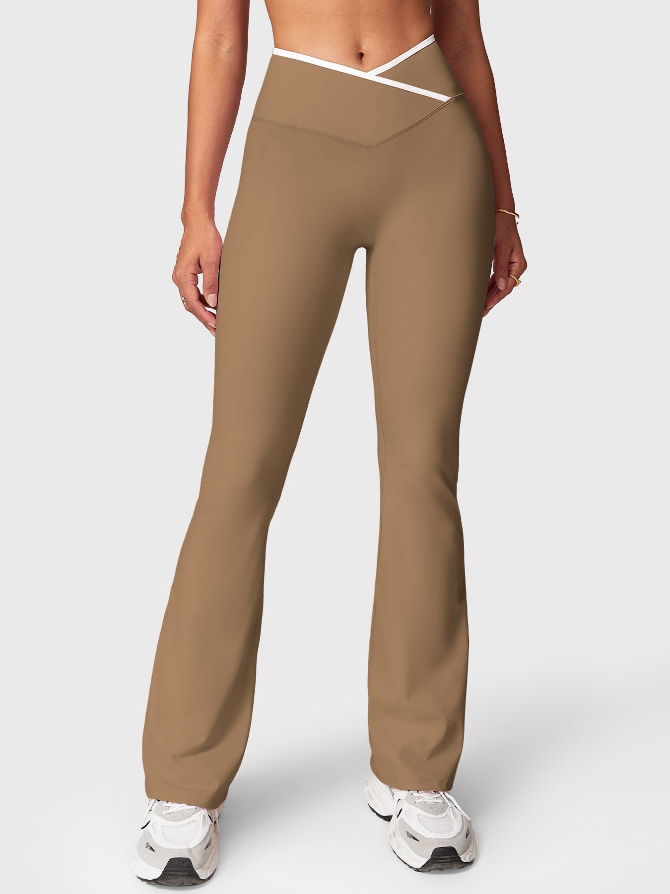 Gymfit Alberta leggings med kontrast og sleng - Gymfit