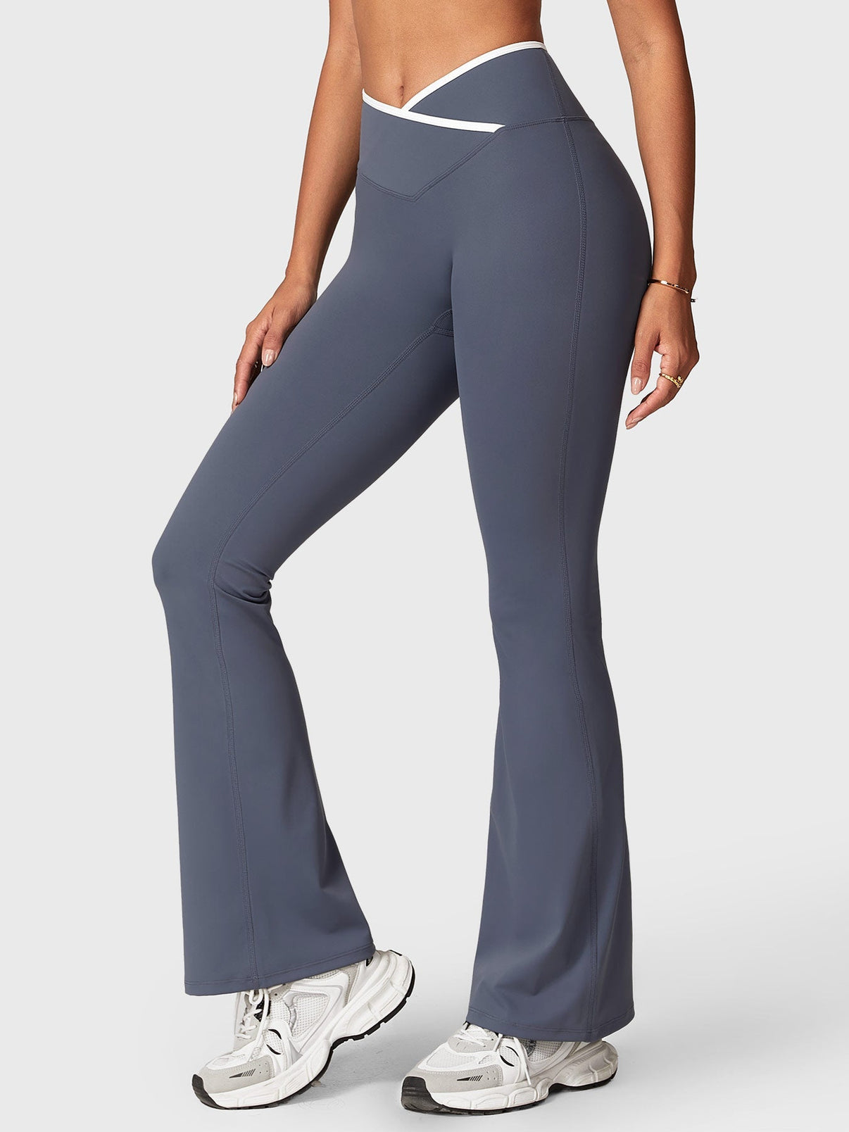 Gymfit Alberta kontrast flare-leggings - Gymfit