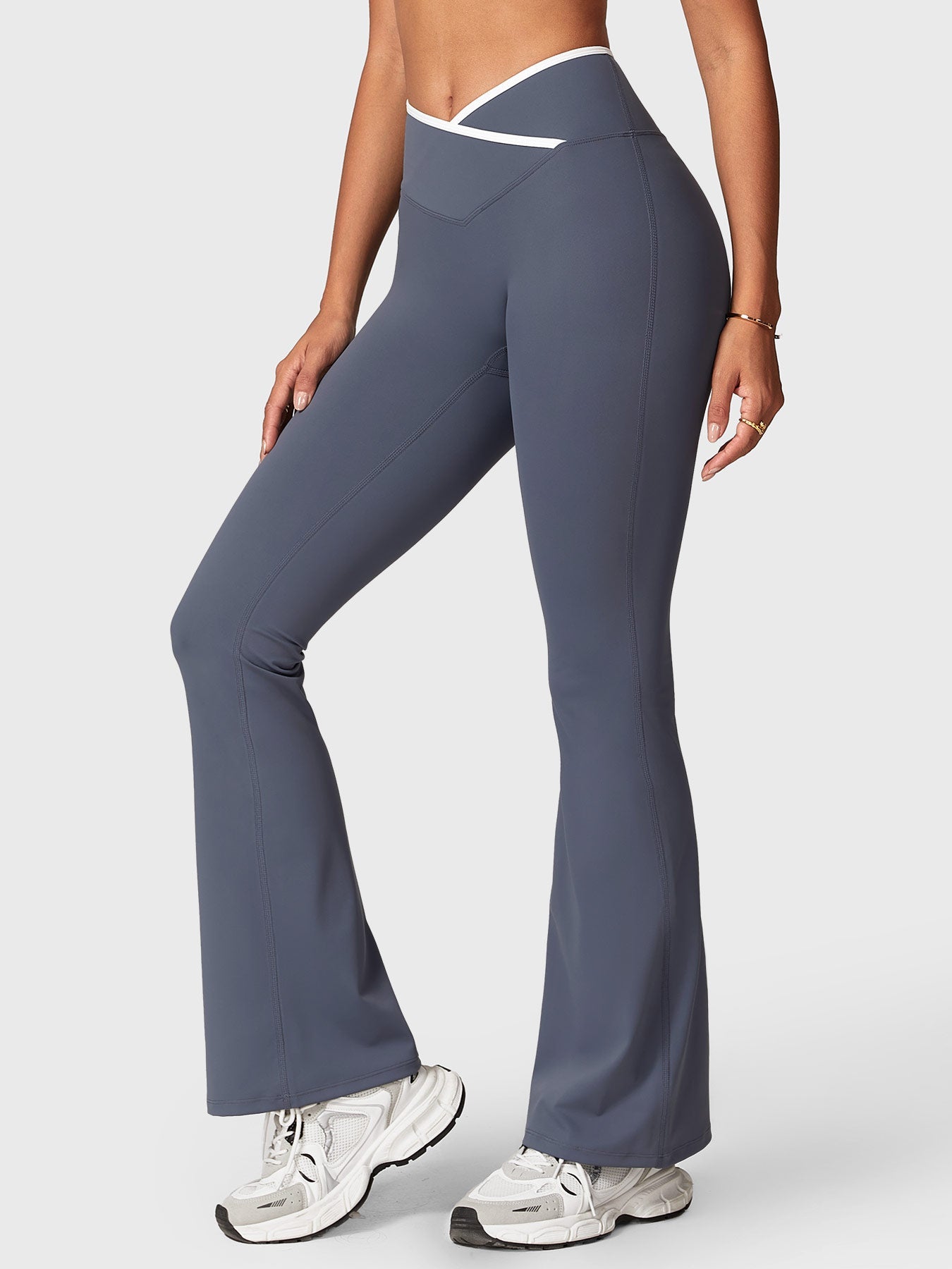 Gymfit Alberta kontrast flare-leggings - Gymfit