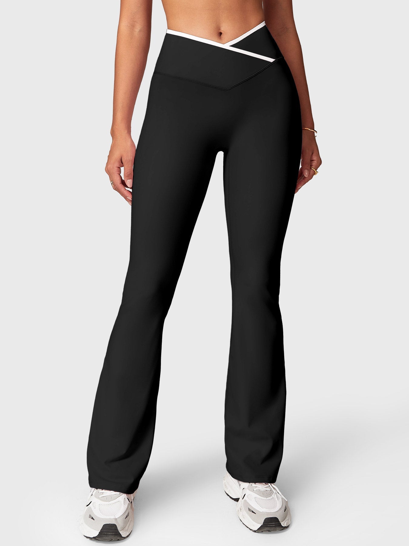 Gymfit Alberta kontrasttights med sleng - Gymfit