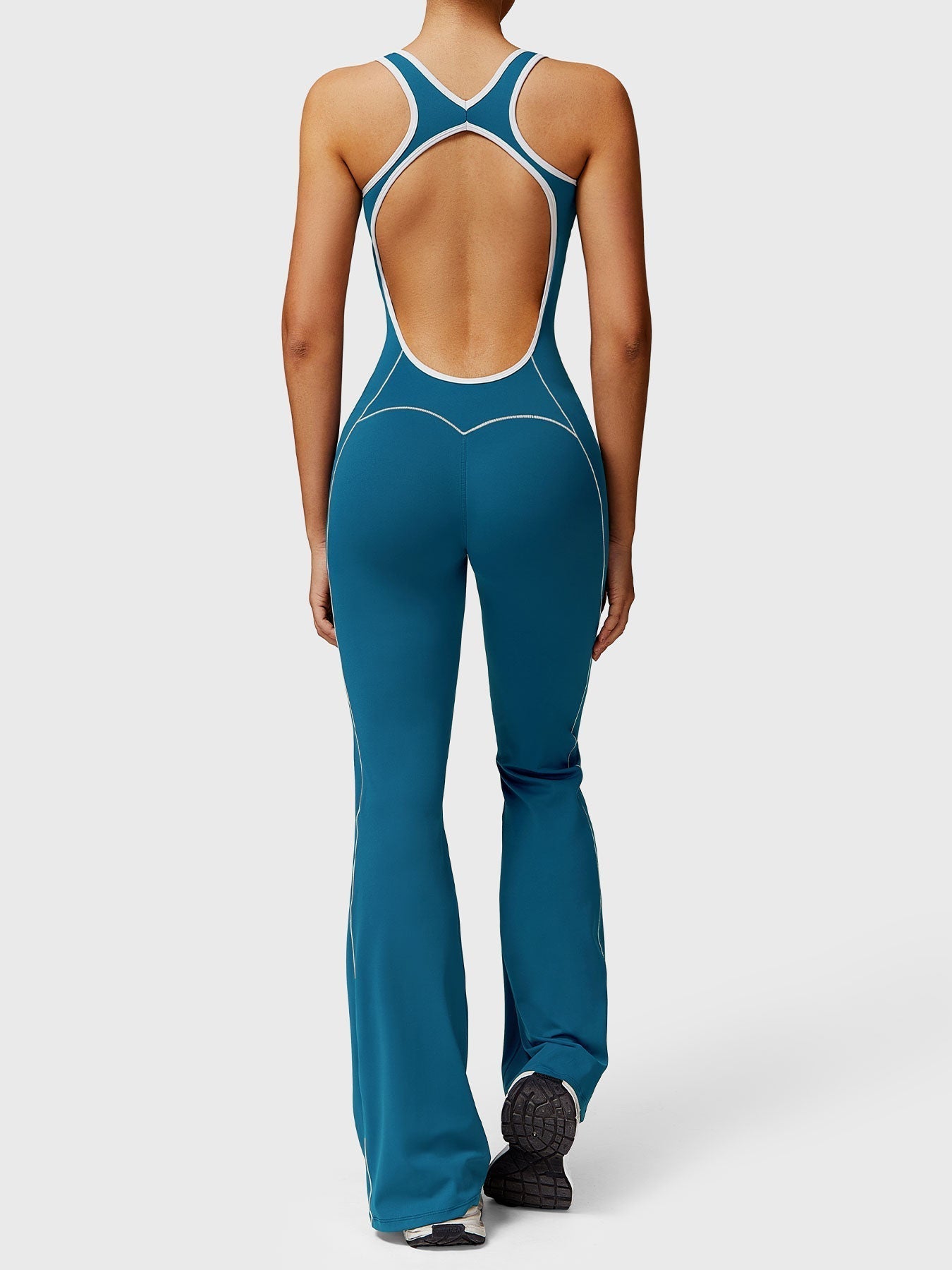 Gymfit Antonia kontrastfarget jumpsuit med sleng - Gymfit