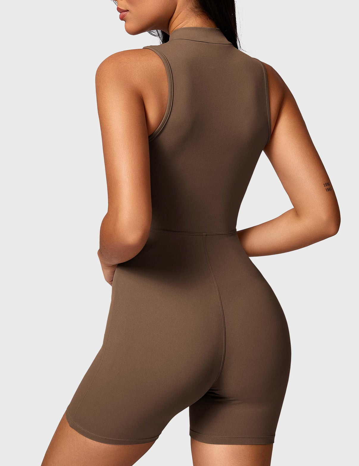 Gymfit Belle ermeløs jumpsuit med glidelås - Gymfit