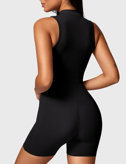 Gymfit Belle ermeløs jumpsuit med glidelås - Gymfit