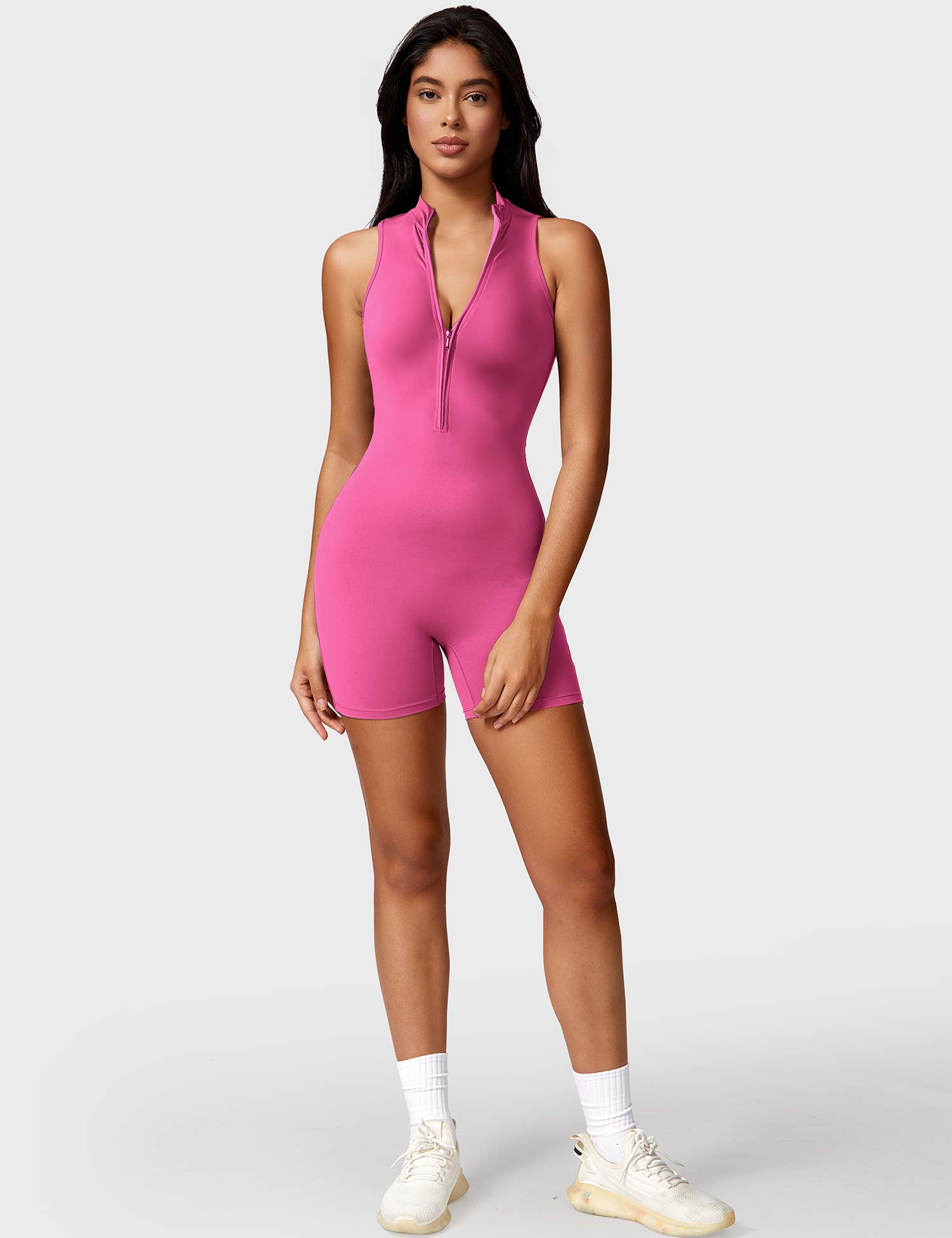 Gymfit Belle ermeløs jumpsuit med glidelås - Gymfit