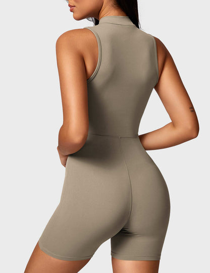 Gymfit Belle ermeløs jumpsuit med glidelås - Gymfit