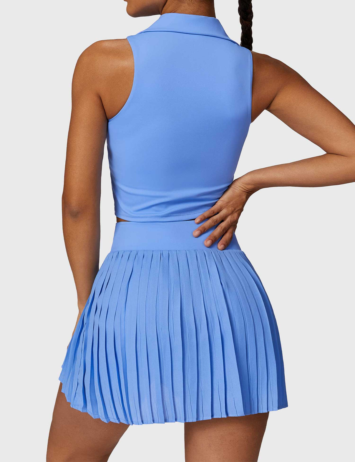 Gymfit sett med crop top og tennisskjørt - Gymfit