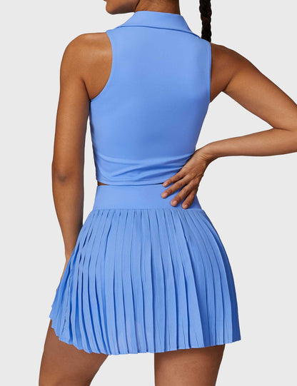 Gymfit sett med crop top og tennisskjørt - Gymfit