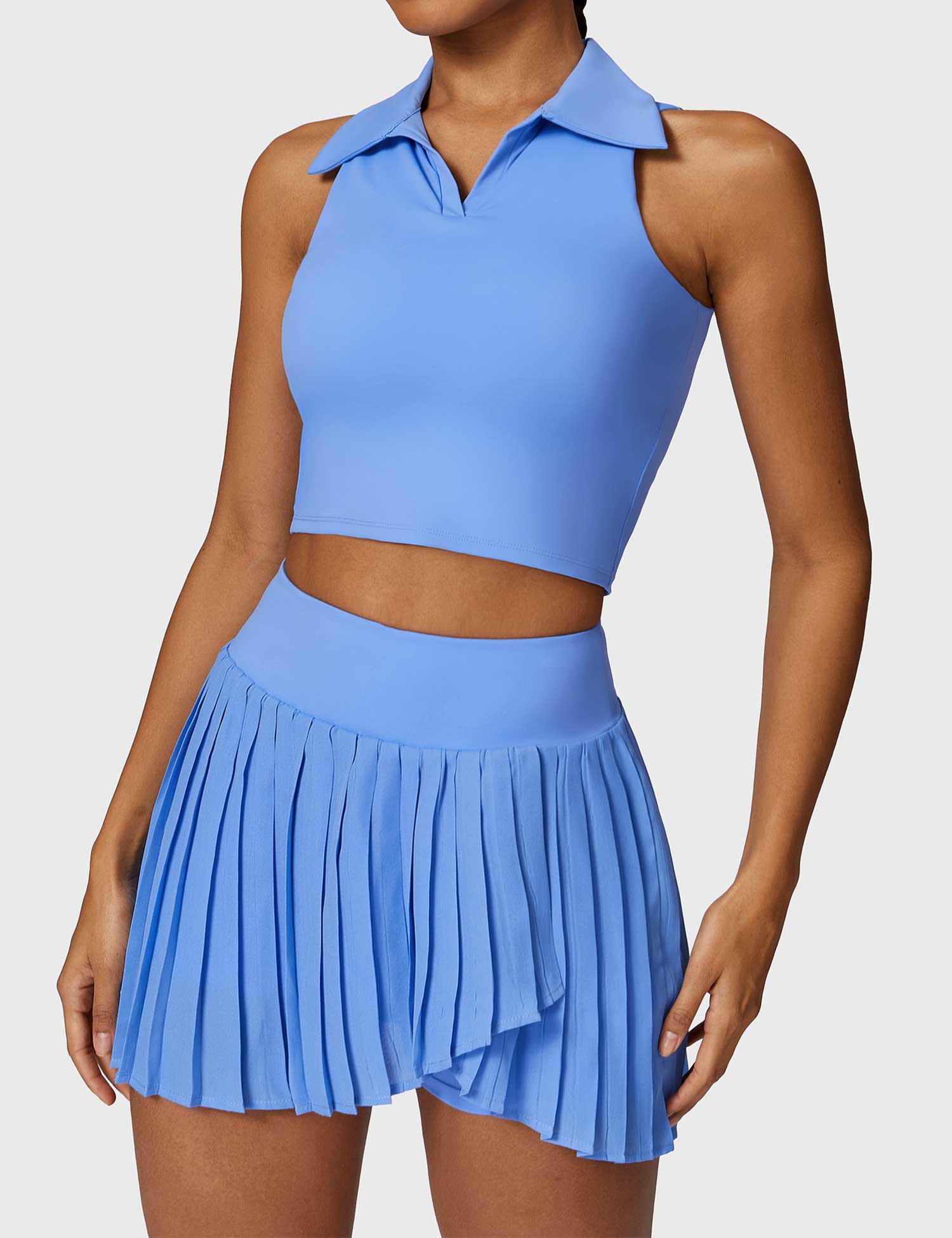 alt
Gymfit crop top- og tennisskjørtsett - Gymfit