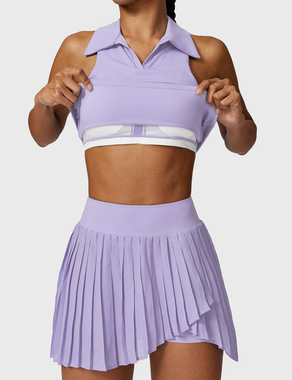 Gymfit Sett med crop top og tennisskjørt - Gymfit