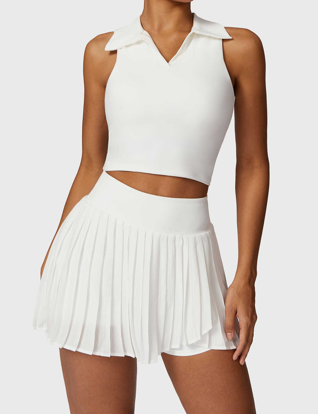 Gymfit Crop Top og Tennisskjørt-sett - Gymfit