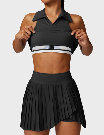Gymfit crop top- og tennisskjørt-sett - Gymfit