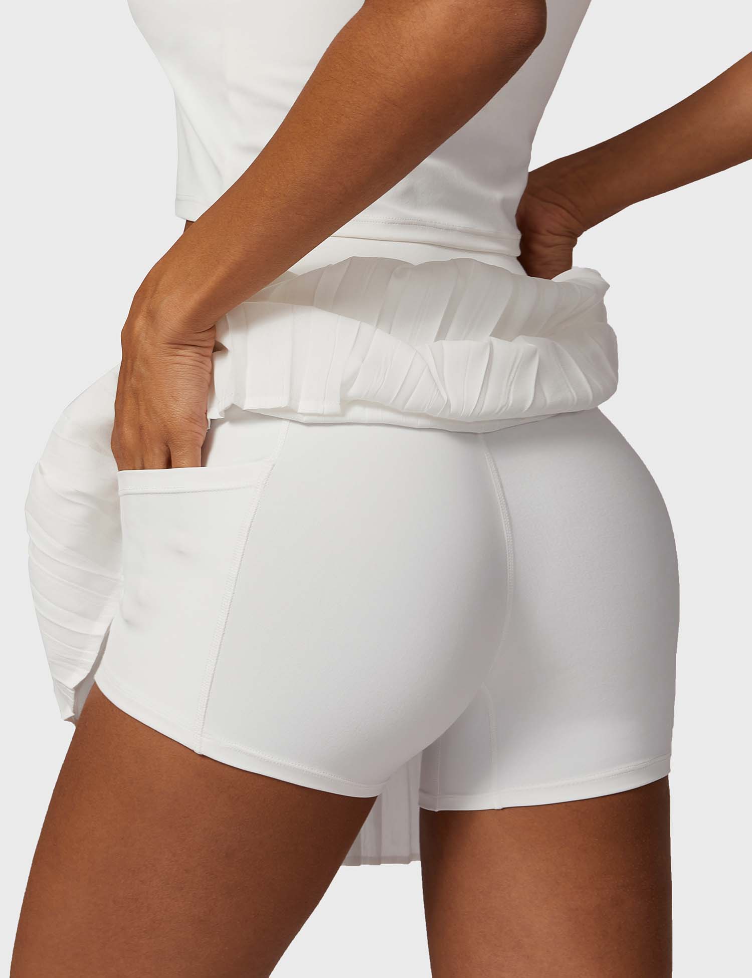 Gymfit sett med crop top og tennisskjørt - Gymfit